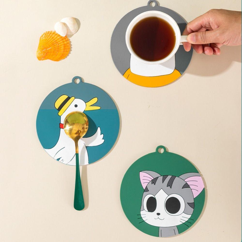 Silicone Cartoon Placemats Heat Insulation Coaster Anti-scalding Pad Tableware Mat Mug goose
Silicone Cartoon Placemats Heat Insulation Coaster Anti-scalding Pad Tableware Mat Mug goose