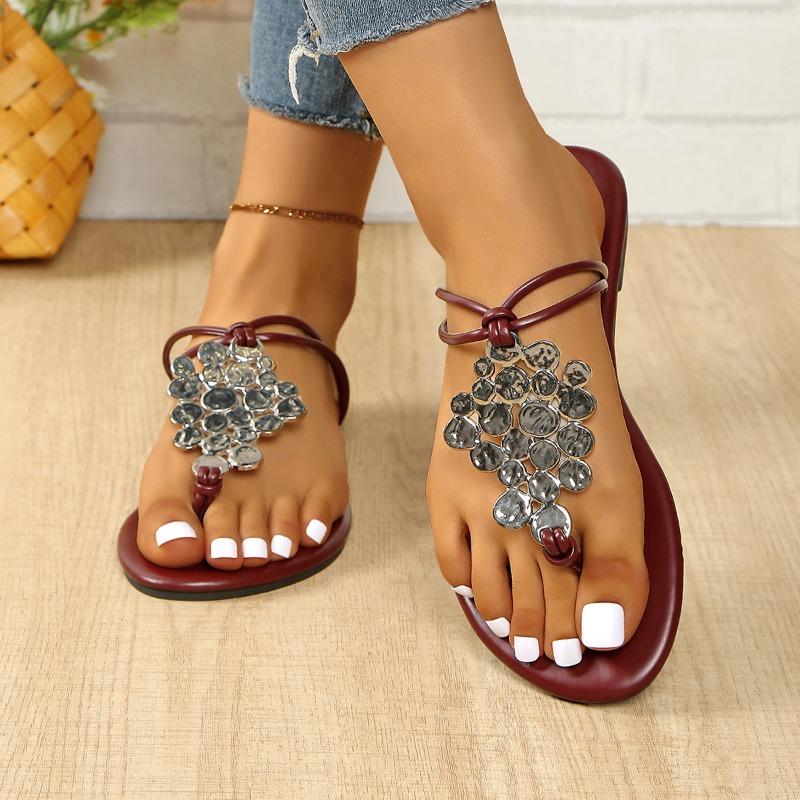 Fashion Women s Flat Slippers Summer New Round Toe Clip with Glitter Soft Soled Anti-slip Wear-resistant Plus-size Sandals 43 красный
Fashion Women s Flat Slippers Summer New Round Toe Clip with Glitter Soft Soled Anti-slip Wear-resistant Plus-size Sandals 43 красный
