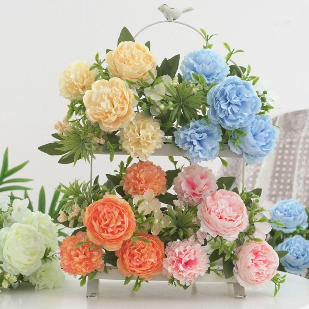 6 Heads Simulation Flower Bouquet Silk Petals Fake Flower Creative Bridal Bouquet Home Decoration помаранчевий
6 Heads Simulation Flower Bouquet Silk Petals Fake Flower Creative Bridal Bouquet Home Decoration помаранчевий