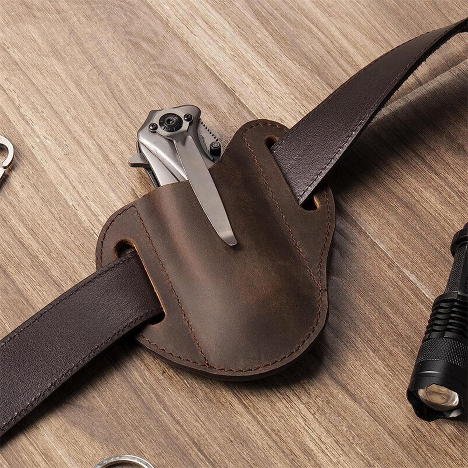 Шкірозамінник для чохла-зберігача ременя, Компактний портативний маленький тримач для ножа для полювання, BBQ, Подорожей
Шкірозамінник для чохла-зберігача ременя, Компактний портативний маленький тримач для ножа для полювання, BBQ, Подорожей