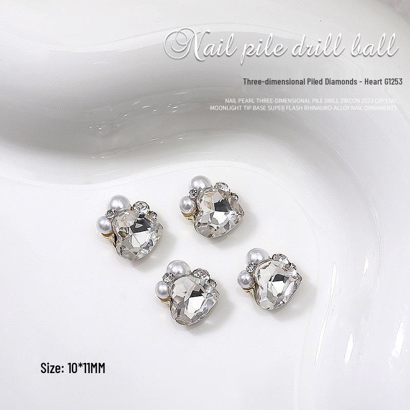 Internet Celebrity Nail Art: Crystal Diamond Heart & Oval Square Decorations
Internet Celebrity Nail Art: Crystal Diamond Heart & Oval Square Decorations