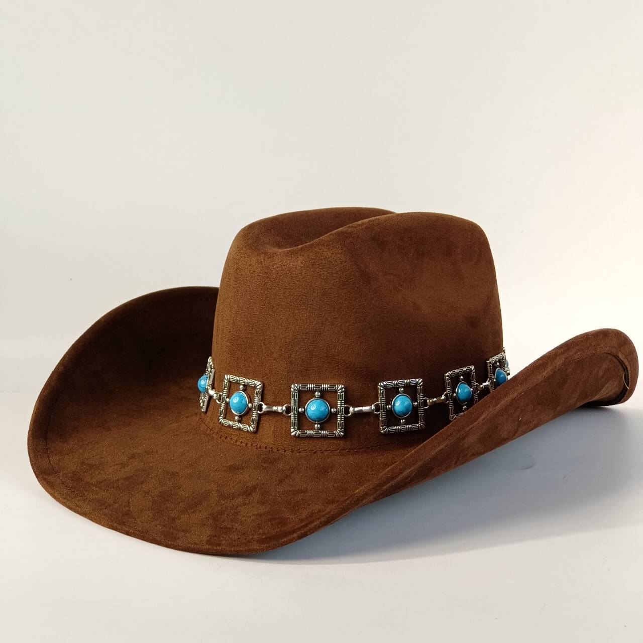 Western Cowboy Double-Dented Suede Cowboy Hat Wide Brim Cowboy Hat Unisex Party Hat Panama Hat Riding Party M56-58CM
Western Cowboy Double-Dented Suede Cowboy Hat Wide Brim Cowboy Hat Unisex Party Hat Panama Hat Riding Party M56-58CM