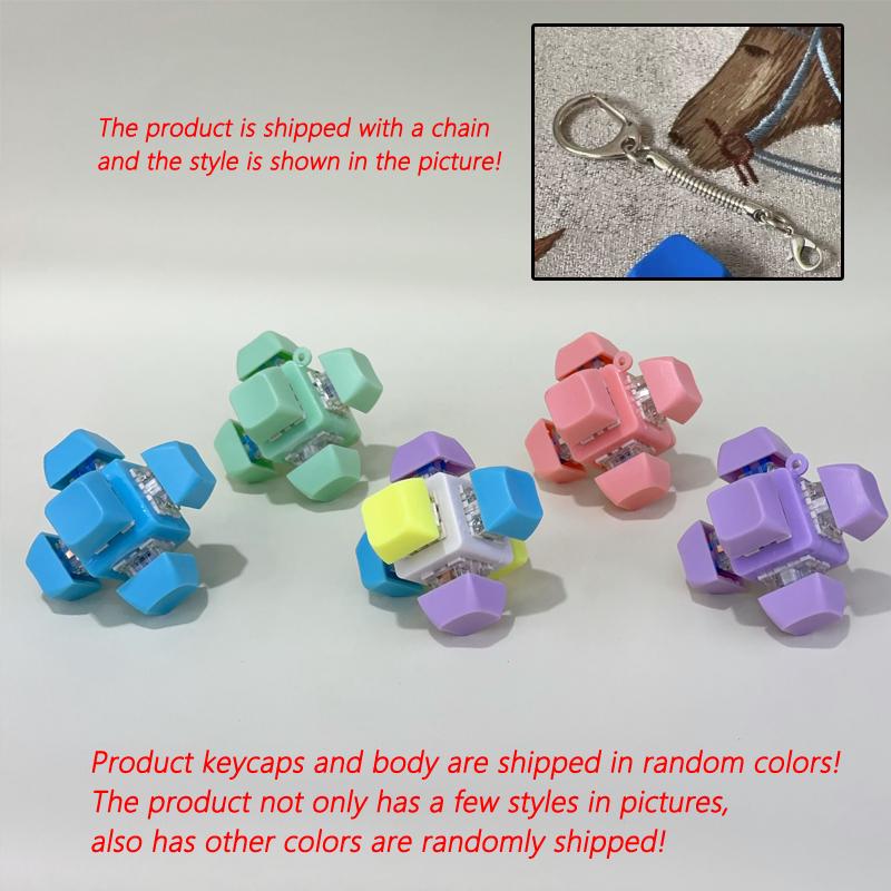 New 6 Keys Magic Ball Fidget Keychain Keys Button DIY Keyboard Finger Keyboard Cap Keycap Pass The Time Clicker Toy Adult Gift
New 6 Keys Magic Ball Fidget Keychain Keys Button DIY Keyboard Finger Keyboard Cap Keycap Pass The Time Clicker Toy Adult Gift