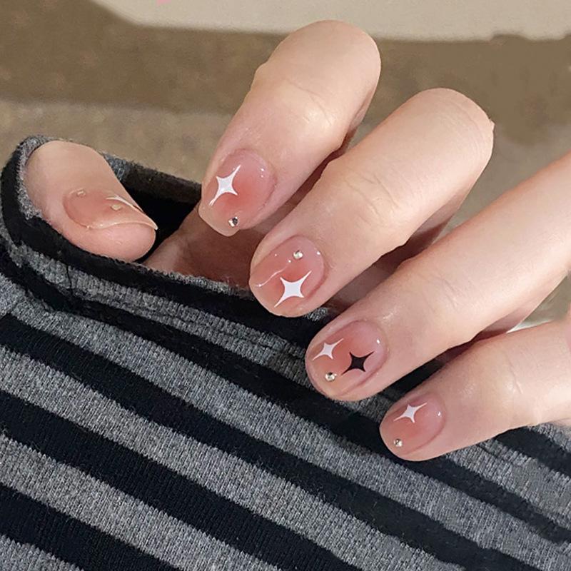 Blush Glitter Star Nail Art Patches - Fresh, Cute, Sweet, Wearable False Nails Glue Version
Blush Glitter Star Nail Art Patches - Fresh, Cute, Sweet, Wearable False Nails Glue Version