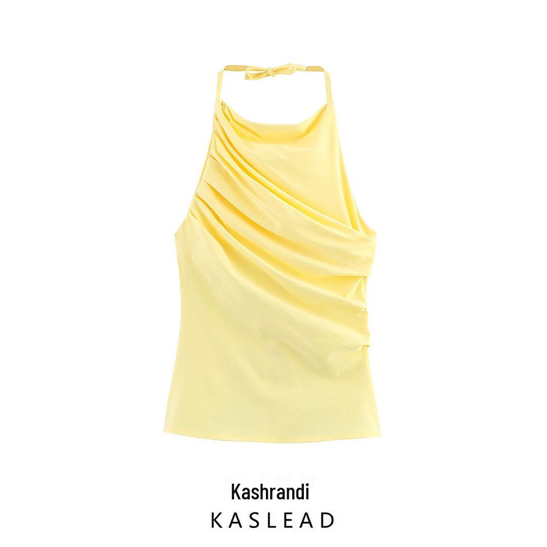 2025 Summer Women s Fashion: European & American Style Pleated Stretch Top Medium жёлтый
2025 Summer Women s Fashion: European & American Style Pleated Stretch Top Medium жёлтый