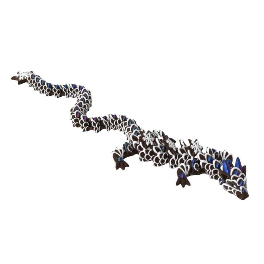 Funny Realistic 3D Printed Dragon Toy 30cm PLA Snowflake Dragon Ornament Multicolor Creative Simulation Animal Model Christmas
Funny Realistic 3D Printed Dragon Toy 30cm PLA Snowflake Dragon Ornament Multicolor Creative Simulation Animal Model Christmas