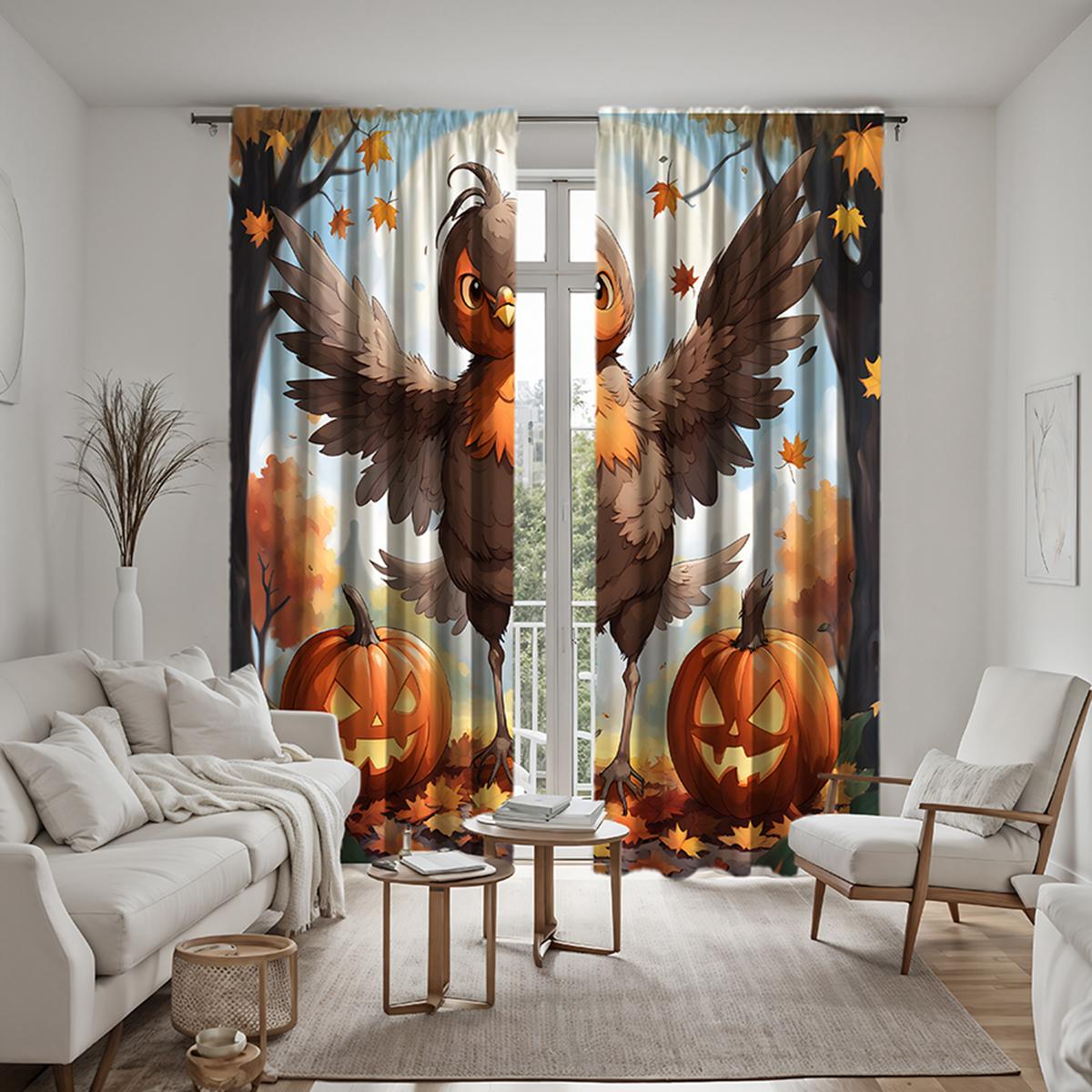 Комплект из 2 предметов HD Хэллоуин Тыква Петух Кленовый лист декоративная занавеска Коричневый галстук цифровая печать занавеска Домашнее украшение стиль D W52H63inchW132H160cm
Комплект из 2 предметов HD Хэллоуин Тыква Петух Кленовый лист декоративная занавеска Коричневый галстук цифровая печать занавеска Домашнее украшение стиль D W52H63inchW132H160cm
