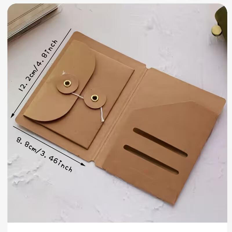 1PC Kraft Paper Traveler Notebook Kraft Paper Folder Standard Portable Passport Business Card Receipt Storage Envelope
1PC Kraft Paper Traveler Notebook Kraft Paper Folder Standard Portable Passport Business Card Receipt Storage Envelope