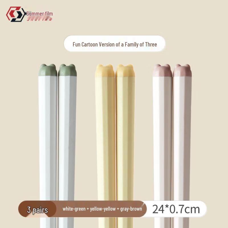 Creative Colorful Alloy Chopsticks - 3 Pair Set
Creative Colorful Alloy Chopsticks - 3 Pair Set
