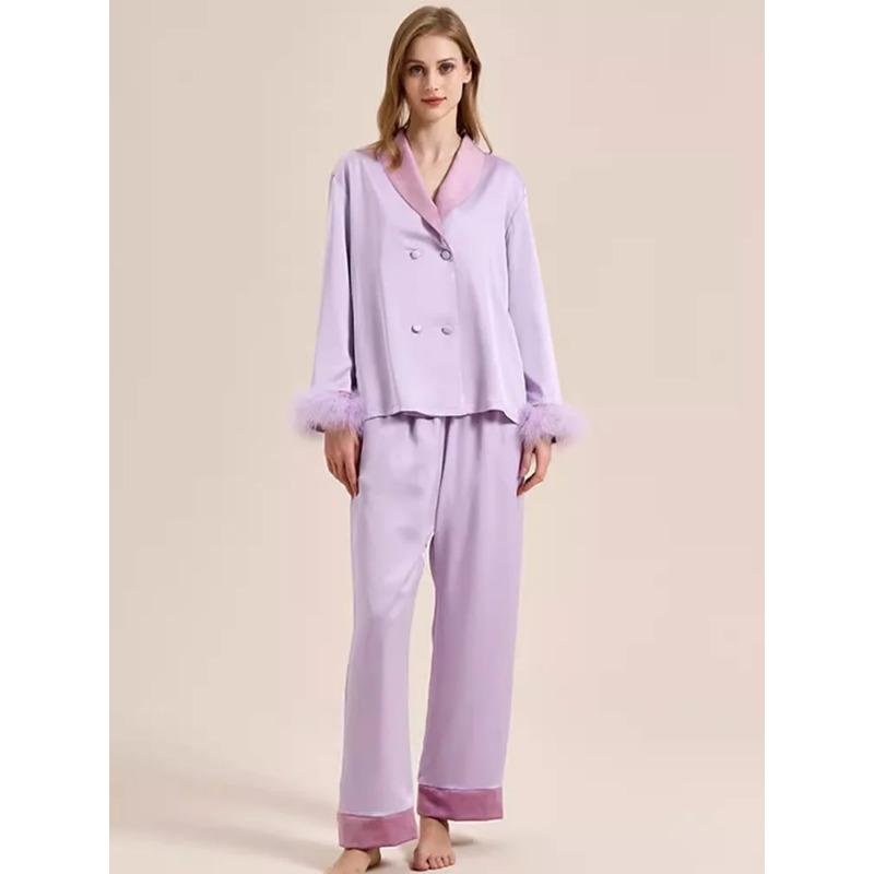 Костюм для піжами з шовку тутового дерева Сорочка Штани Піжама Жіноча піжама Домашній одяг Піжама з кардиганом з довгим рукавом Жіноча піжама XL
Костюм для піжами з шовку тутового дерева Сорочка Штани Піжама Жіноча піжама Домашній одяг Піжама з кардиганом з довгим рукавом Жіноча піжама XL