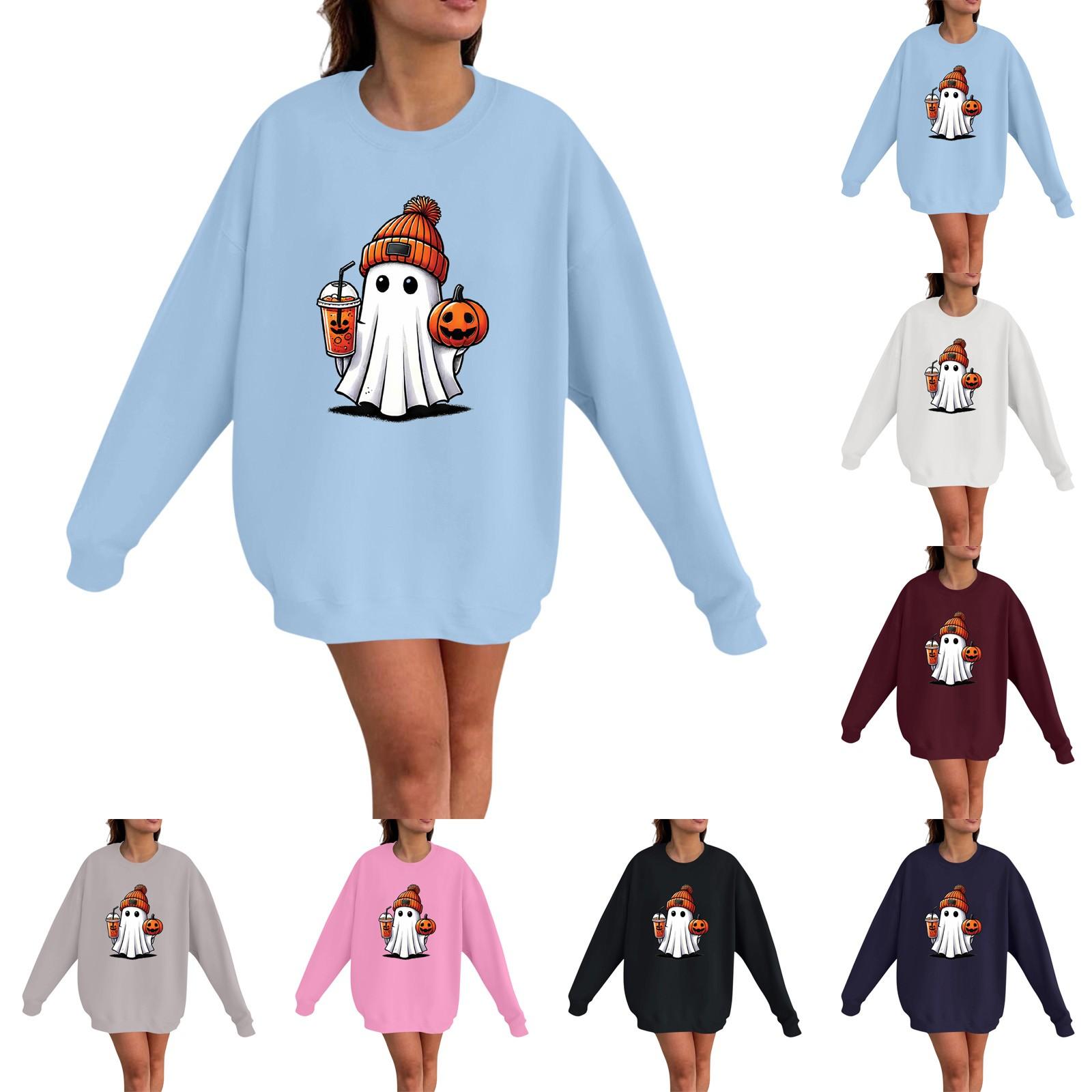 Women s Fashion Casual Long Sleeve Halloween Printed Pullover Round Neck Sweatshirt XXL рожевий
Women s Fashion Casual Long Sleeve Halloween Printed Pullover Round Neck Sweatshirt XXL рожевий