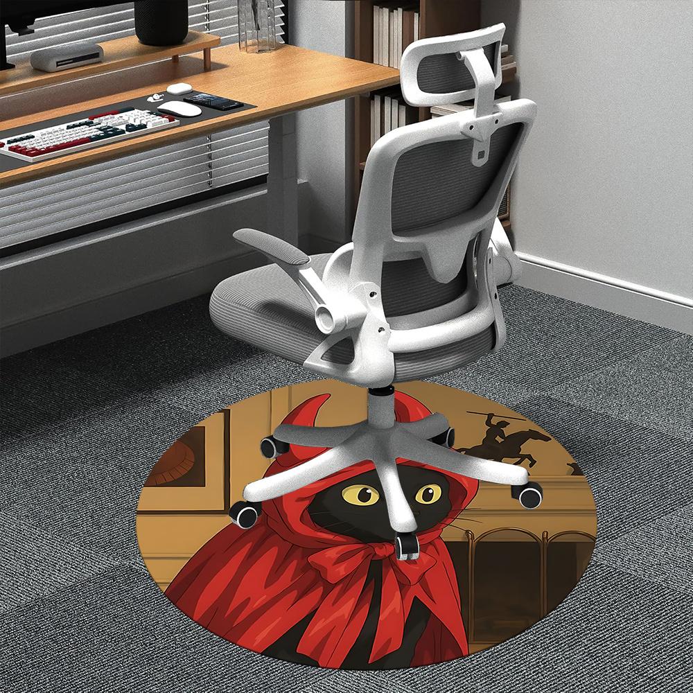 1pc Devil Cat Office Round Area Rug, Indoor Mat Suitable ForOffice, Under Office Chairs Bedroom Living Room Home Decor, Room Deco u64 80cm by 80cm
1pc Devil Cat Office Round Area Rug, Indoor Mat Suitable ForOffice, Under Office Chairs Bedroom Living Room Home Decor, Room Deco u64 80cm by 80cm