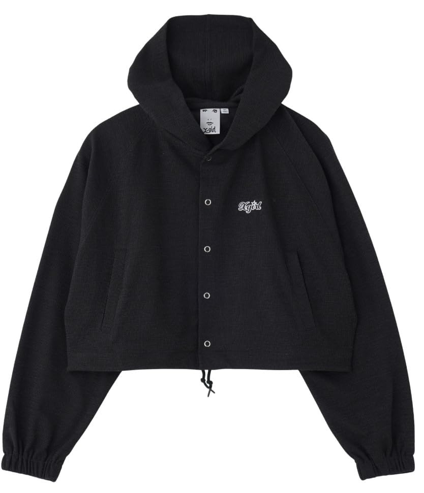 One Point Star Logo Hooded Small X-girl Cardigan, 105251013009, Black, чорний
One Point Star Logo Hooded Small X-girl Cardigan, 105251013009, Black, чорний