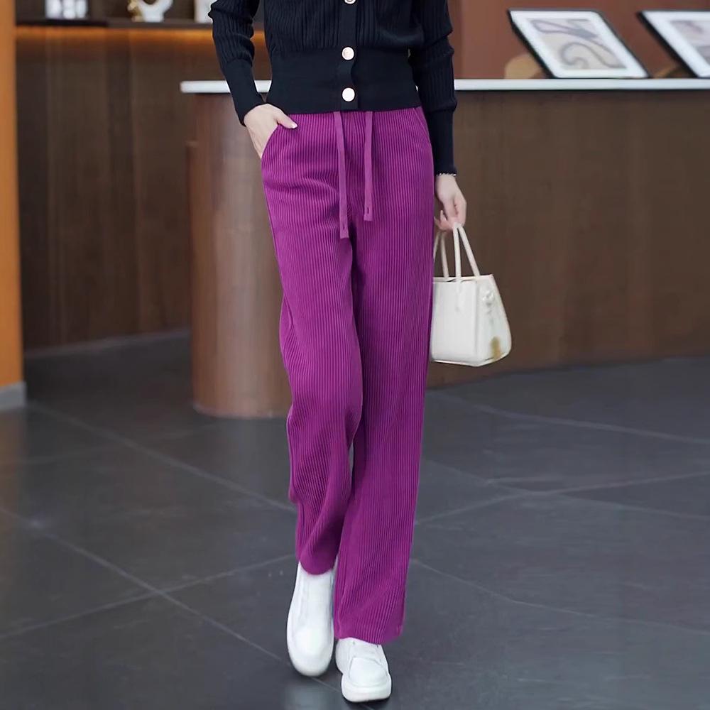 Women s High-Waisted Chenille Straight-Leg Pants: Fleece-Lined Corduroy Trousers for Autumn/Winter 2025 S 26
Women s High-Waisted Chenille Straight-Leg Pants: Fleece-Lined Corduroy Trousers for Autumn/Winter 2025 S 26