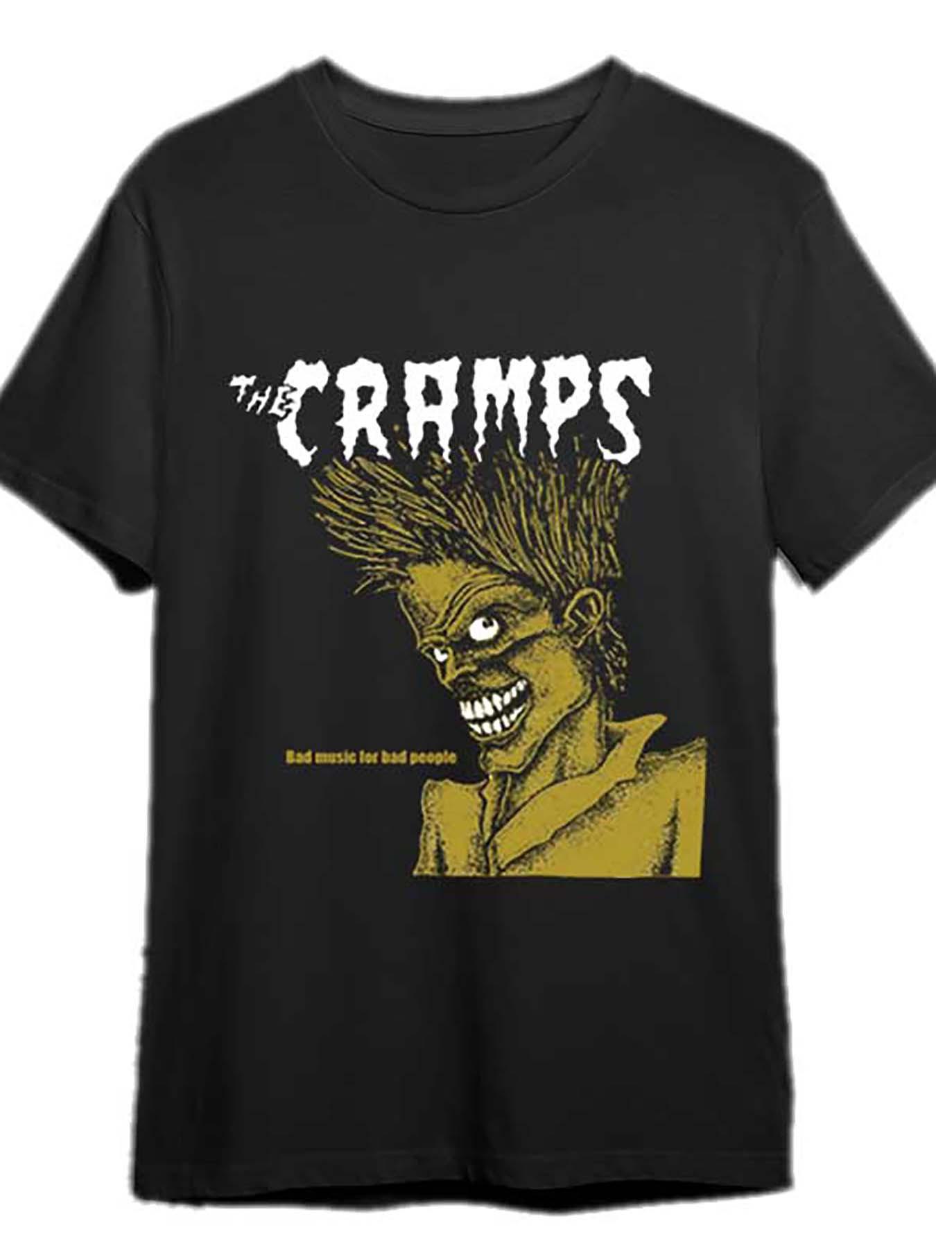Black The Cramps Bad Music for Bad People Tee T-Shirt Funny Men S Short Sleeve Graphic T-shirt Collection Black PR L
Black The Cramps Bad Music for Bad People Tee T-Shirt Funny Men S Short Sleeve Graphic T-shirt Collection Black PR L