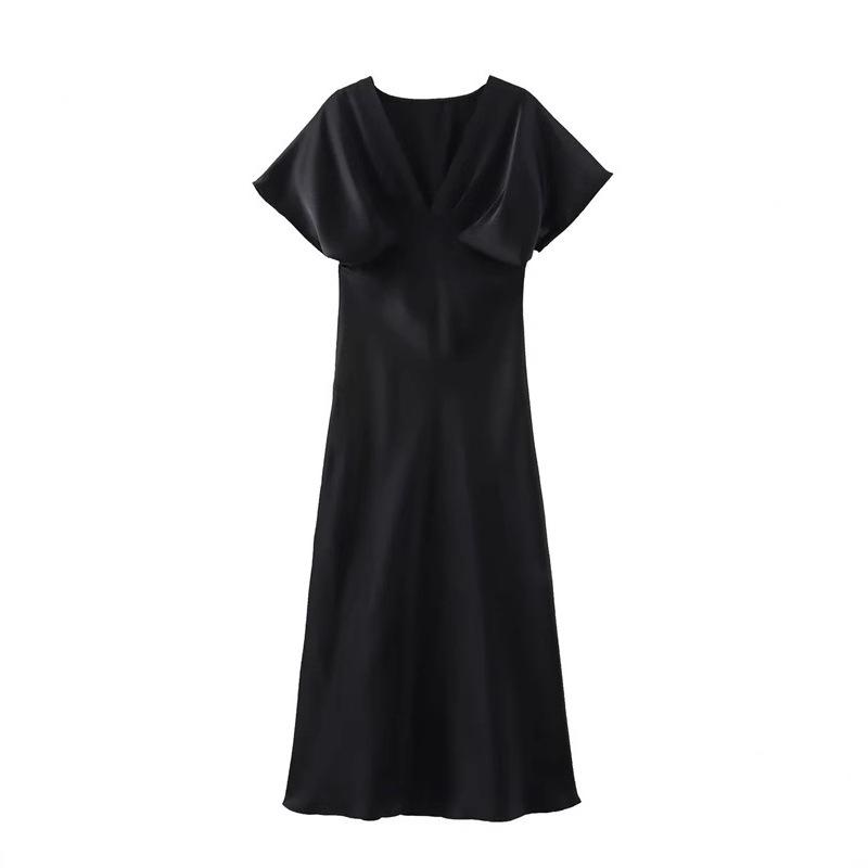 TAOP&ZA Spring/Summer Women s Sexy V-neck High Waist Short Sleeve Dress, European/American Style, 2330399. XS
TAOP&ZA Spring/Summer Women s Sexy V-neck High Waist Short Sleeve Dress, European/American Style, 2330399. XS