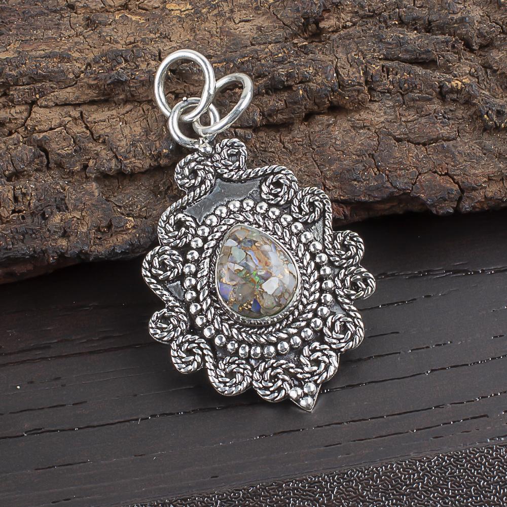 Ethiopian Opal Copper Turquoise Pendant, 925 Solid Sterling Silver Gemstone Jewelry, Handmade Pendant, For Thanksgiving
Ethiopian Opal Copper Turquoise Pendant, 925 Solid Sterling Silver Gemstone Jewelry, Handmade Pendant, For Thanksgiving