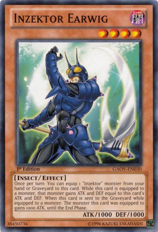 English version Inzektor Earwig Galactic Overlord Unlimited Yu-Gi-Oh! (GAOV-EN030) - - Edit...
English version Inzektor Earwig Galactic Overlord Unlimited Yu-Gi-Oh! (GAOV-EN030) - - Edit...