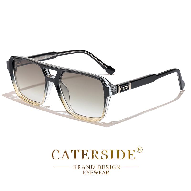 CATERSIDE Retro Square Sunglasses Men Punk Flat Top Double Bridge High Quality Sun Glasses for Women Party Festival Gifts as photo show
CATERSIDE Retro Square Sunglasses Men Punk Flat Top Double Bridge High Quality Sun Glasses for Women Party Festival Gifts as photo show