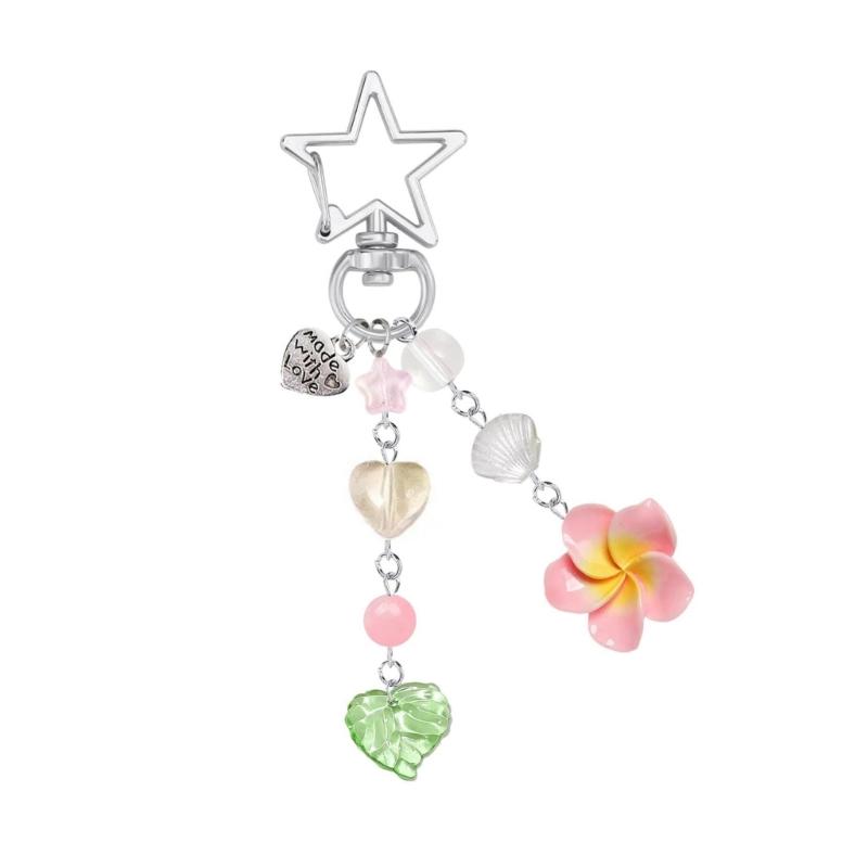 Cute Floral Acrylic Pendant Charm Keychain For Bags Accessories Lightweight Beaded Phone Charm Fashion Decoration рожевий
Cute Floral Acrylic Pendant Charm Keychain For Bags Accessories Lightweight Beaded Phone Charm Fashion Decoration рожевий