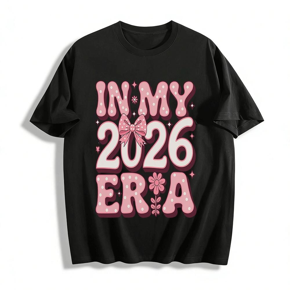 In My 2026 Era Retro Pink Bow Print Casual Tee For Women Pure cotton T-shirt XXS
In My 2026 Era Retro Pink Bow Print Casual Tee For Women Pure cotton T-shirt XXS