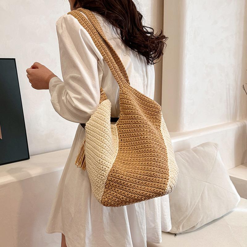 New fashion bag shoulder hand-held straw bag woven bag vacation beach bag tote women s bag хаки
New fashion bag shoulder hand-held straw bag woven bag vacation beach bag tote women s bag хаки