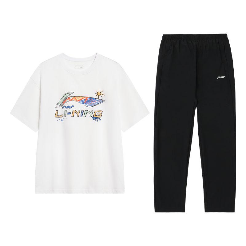 Li-Ning Couple Set Hand-Painted Design Breathable Student Short Sleeve Plus Quick-Dry Pants Men sets AHSU745-2+AYKU703-1 S
Li-Ning Couple Set Hand-Painted Design Breathable Student Short Sleeve Plus Quick-Dry Pants Men sets AHSU745-2+AYKU703-1 S