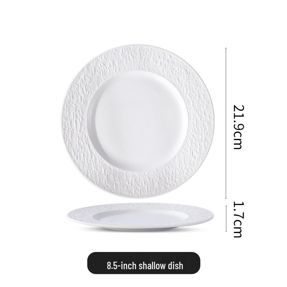 High-Grade Round Ceramic Dessert and Steak Plate in Black and White
High-Grade Round Ceramic Dessert and Steak Plate in Black and White