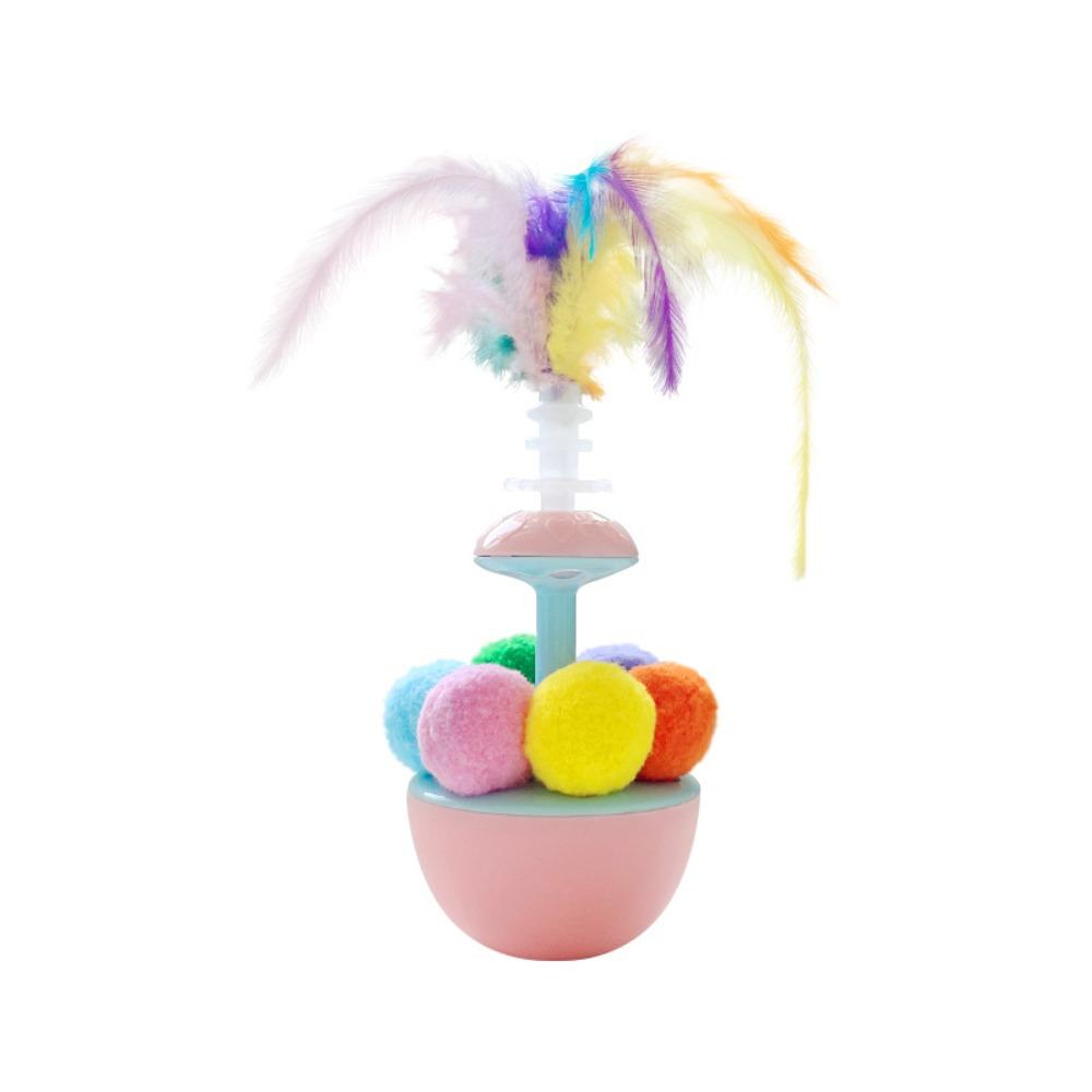 with Feather Plush Balls Cat Tumbler Toy Interactive Interactive Kitten Cat Toy Indoor
with Feather Plush Balls Cat Tumbler Toy Interactive Interactive Kitten Cat Toy Indoor