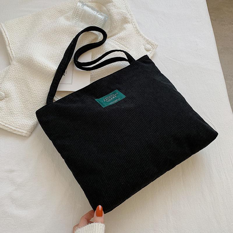 Newest Corduroy Casual Versatile Shoulder Bag Large Capacity Simple Shopping Bag Women S Fashion Solid Color Handbag
Newest Corduroy Casual Versatile Shoulder Bag Large Capacity Simple Shopping Bag Women S Fashion Solid Color Handbag