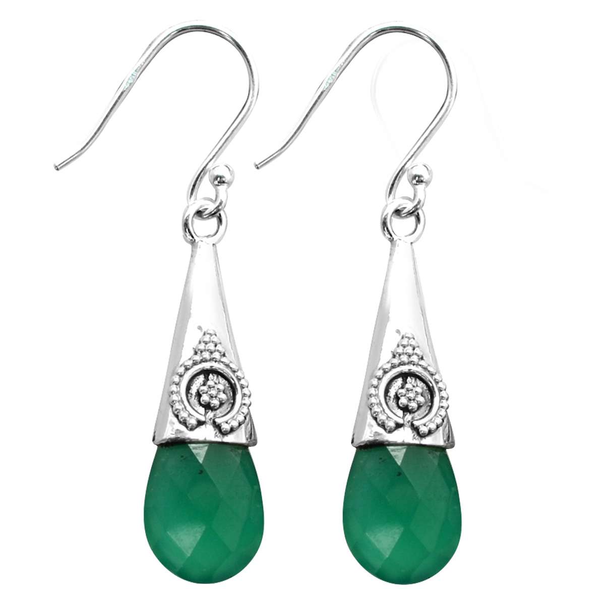Green Onyx Gemstone Earrings Solid 925 Sterling Silver Handmade Earrings Jewelry Gift For Women And Girls E-3164
Green Onyx Gemstone Earrings Solid 925 Sterling Silver Handmade Earrings Jewelry Gift For Women And Girls E-3164