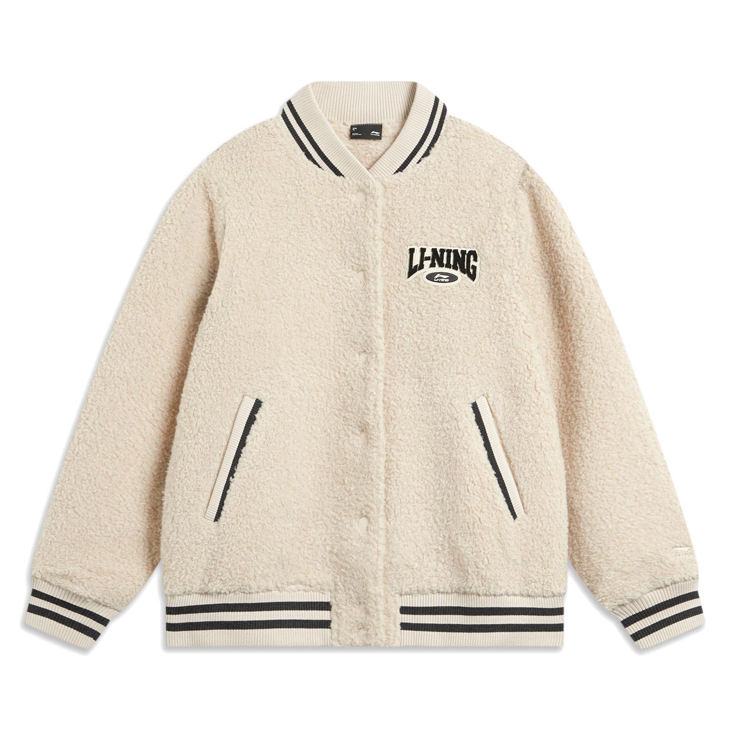 Li Ning Color Block Logo Print Faux Lamb Wool Loose Jacket Women Jacket Gravel-Gray AFDT860-2 L
Li Ning Color Block Logo Print Faux Lamb Wool Loose Jacket Women Jacket Gravel-Gray AFDT860-2 L