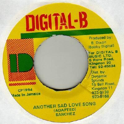 7inch Record SANCHEZ Another Sad Love Song NONE DIGITALB 1994 Jamaica Reggae Ska Dub Used
7inch Record SANCHEZ Another Sad Love Song NONE DIGITALB 1994 Jamaica Reggae Ska Dub Used