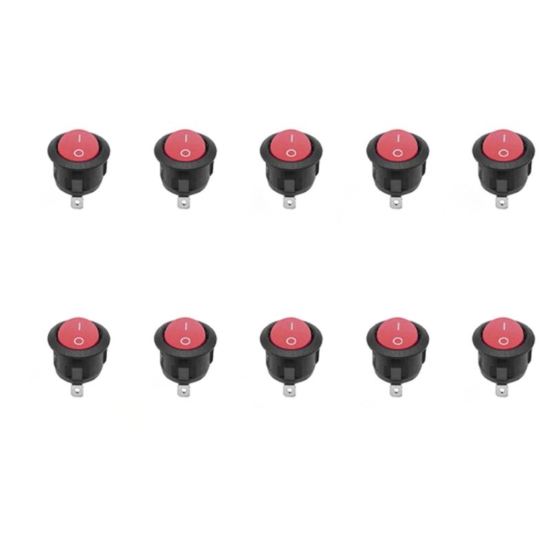 10pcs Illuminateds Rocker Switches Craft from Sturdy Plastic Suitable for Home Appliances and Craft Projects Supplies червоний
10pcs Illuminateds Rocker Switches Craft from Sturdy Plastic Suitable for Home Appliances and Craft Projects Supplies червоний