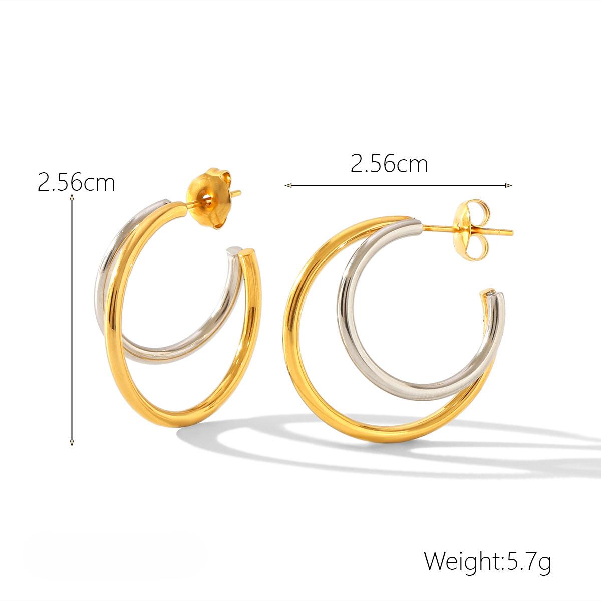 Yori 2025 New Gold Silver Mix Color Geometric Stainless Steel Earrings Waterproof and Hypoallergenic Summer Party Jewelry
Yori 2025 New Gold Silver Mix Color Geometric Stainless Steel Earrings Waterproof and Hypoallergenic Summer Party Jewelry