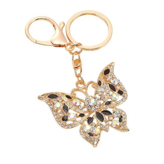 Keychain Pendant Butterfly Shape Key Holder with Multicolor Rhinestones Anti-Oxidation Lobster Clasp Keyring Backpacks Car Accessory чорний
Keychain Pendant Butterfly Shape Key Holder with Multicolor Rhinestones Anti-Oxidation Lobster Clasp Keyring Backpacks Car Accessory чорний