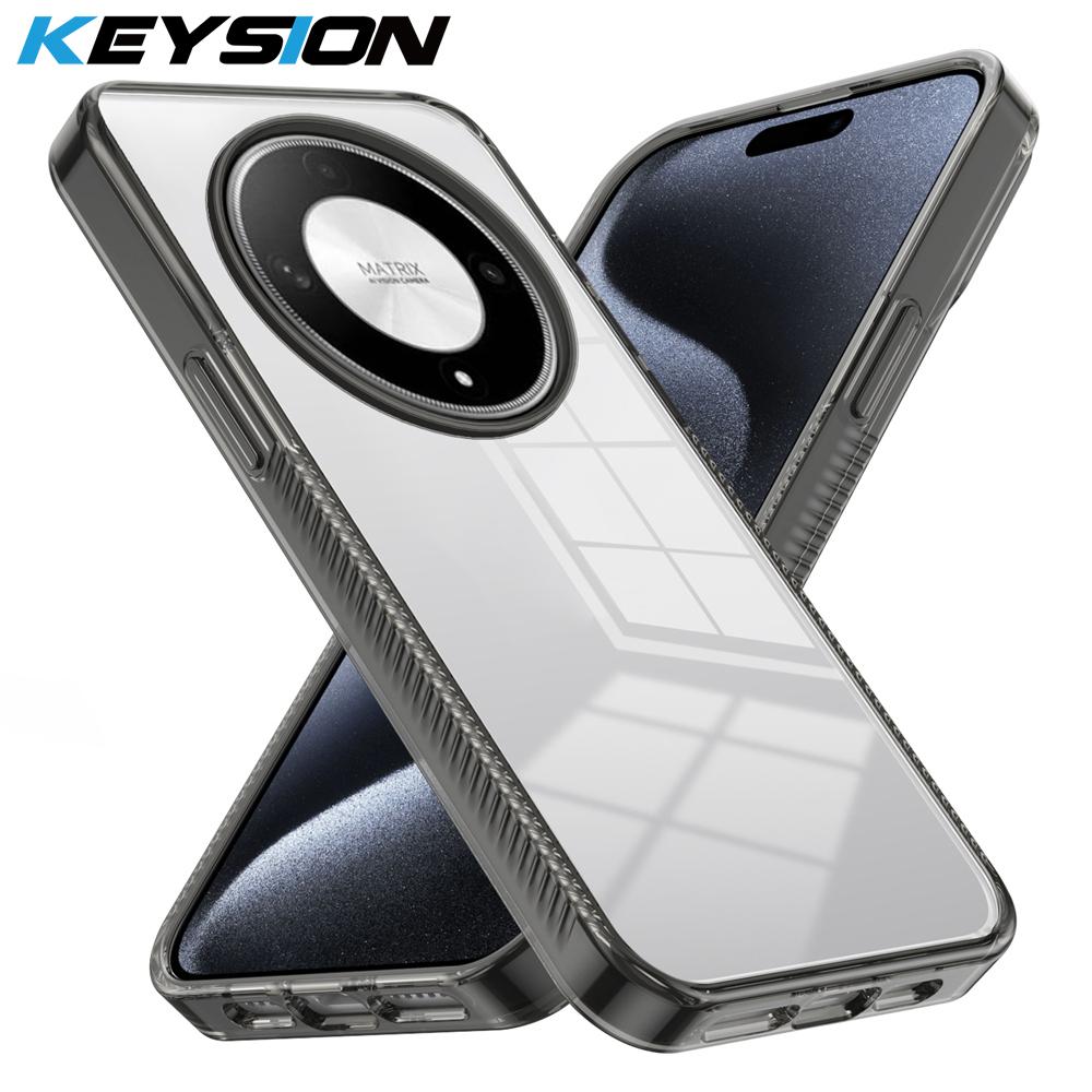 KEYSION Transparent Case for HONOR X9b 5G X9A 5G TPU+PC Anti-slip HD Clear Shockproof Phone Cover for Huawei Magic 5 6 Lite 5G for Magic 5 Lite 5G чистий
KEYSION Transparent Case for HONOR X9b 5G X9A 5G TPU+PC Anti-slip HD Clear Shockproof Phone Cover for Huawei Magic 5 6 Lite 5G for Magic 5 Lite 5G чистий