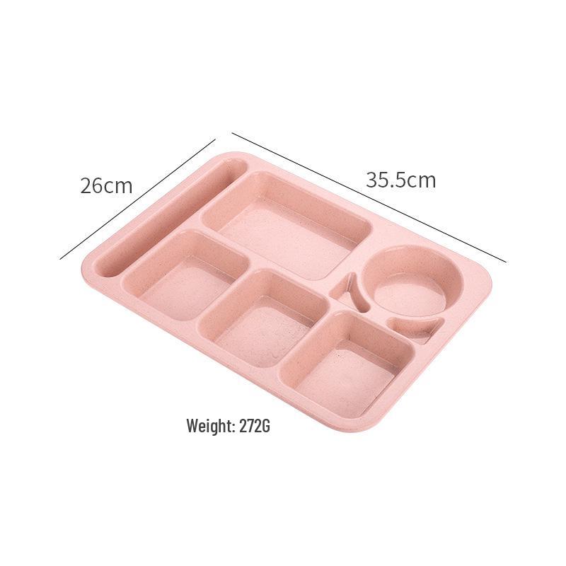 Cross-border Wheat Straw Children s Anti-fall Compartment Dinner Plate for Household or Student Canteen Use.
Cross-border Wheat Straw Children s Anti-fall Compartment Dinner Plate for Household or Student Canteen Use.