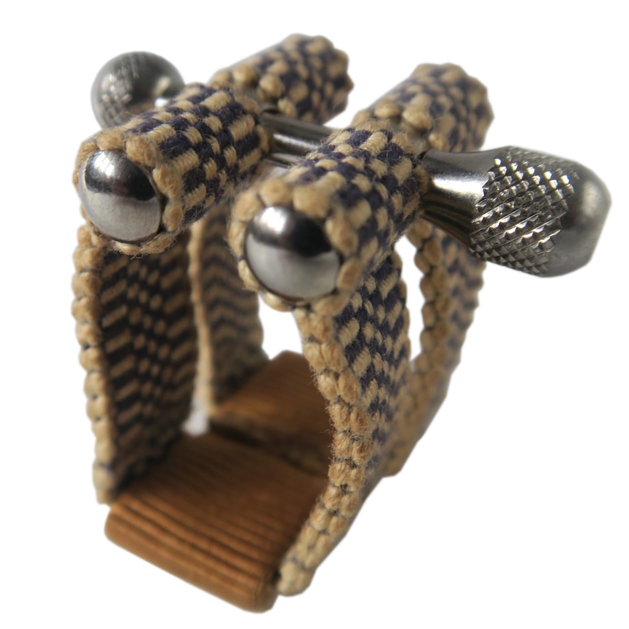 SANADA Ebonite TEI Ligature for Tenor Saxophone (Checkered & Brown)
SANADA Ebonite TEI Ligature for Tenor Saxophone (Checkered & Brown)