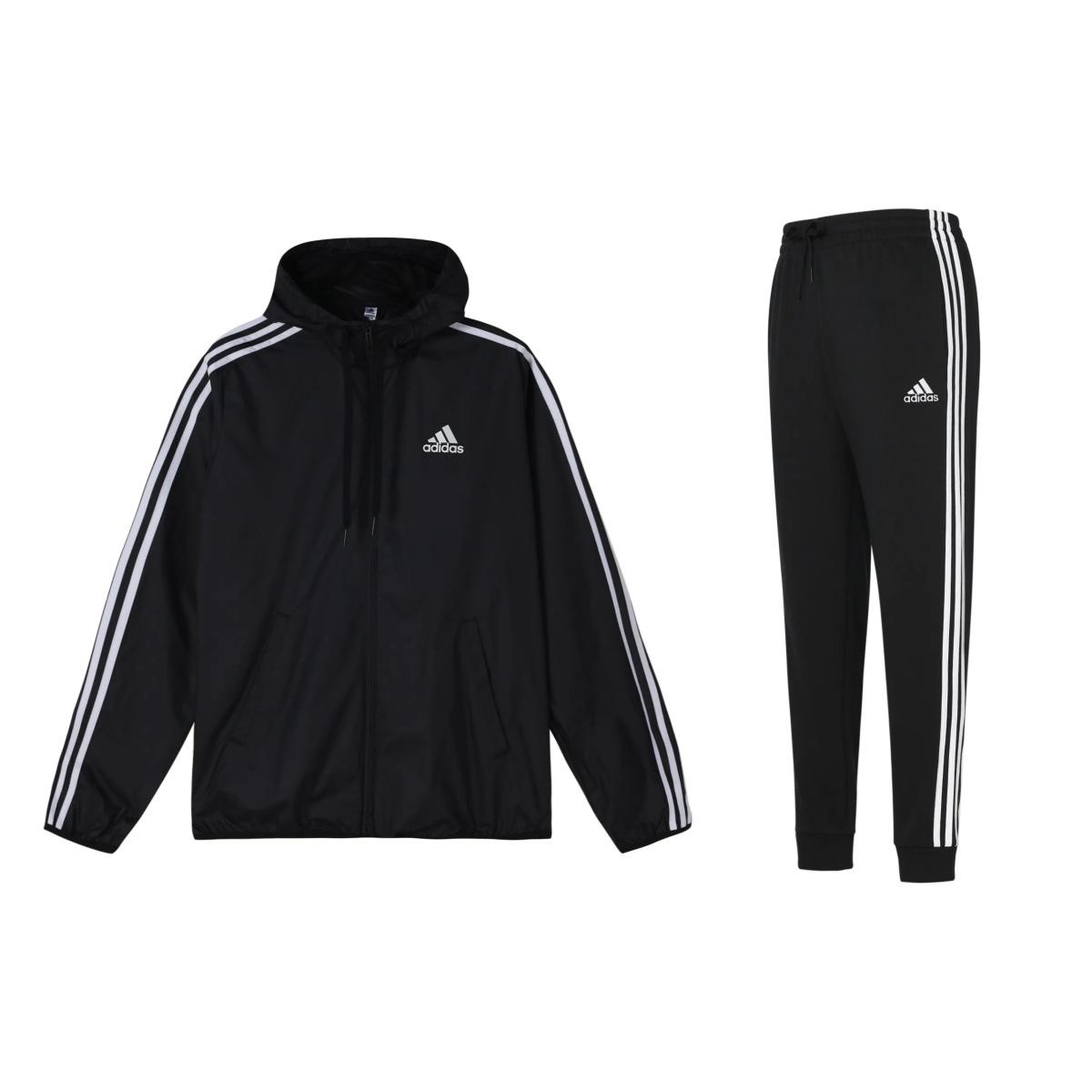 Adidas Woven Hooded Windbreaker Logo Vintage Print Three Stripes Tracksuit Men Tracksuit Black GK9026+GK8831 S
Adidas Woven Hooded Windbreaker Logo Vintage Print Three Stripes Tracksuit Men Tracksuit Black GK9026+GK8831 S
