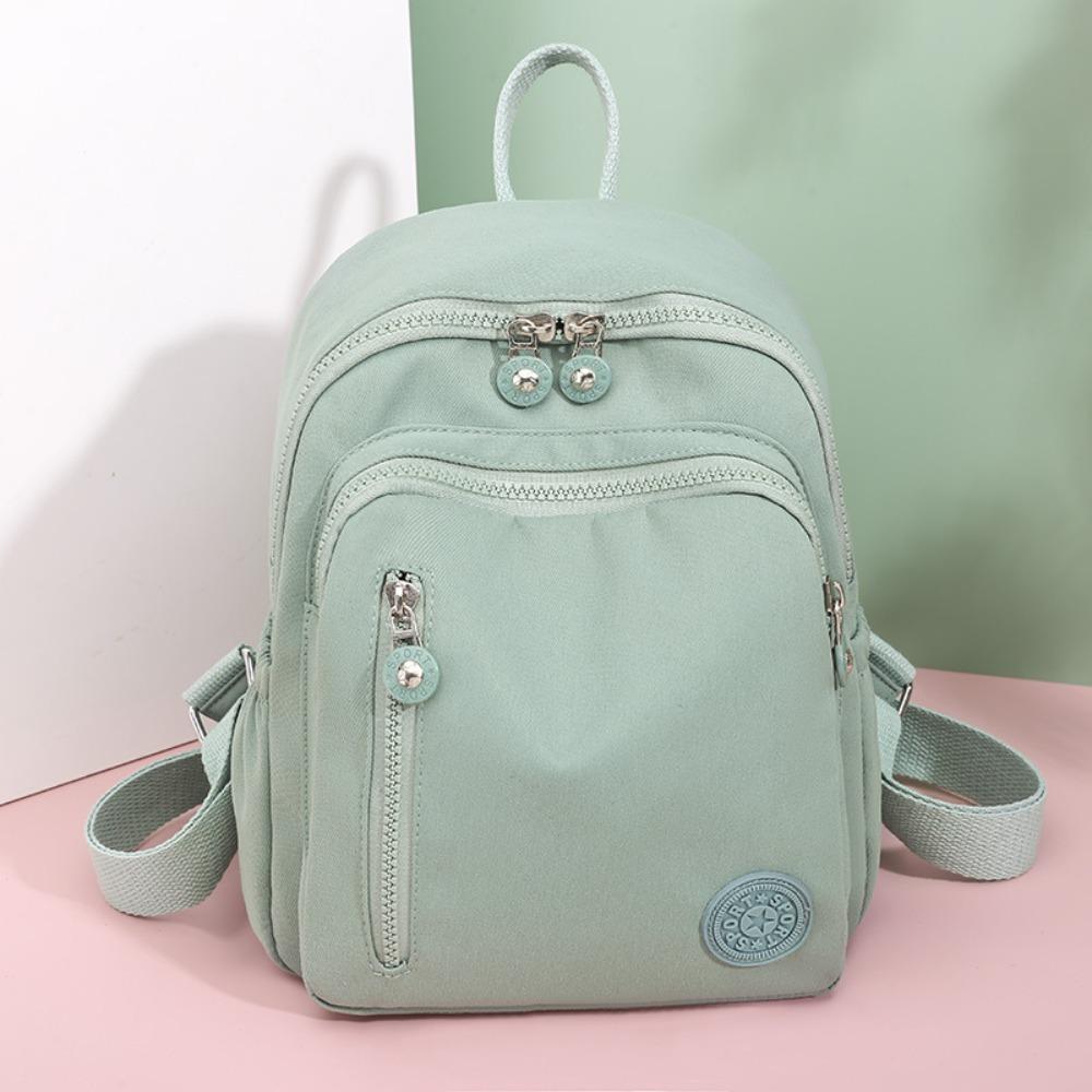 Soft Canvas Bag Simple School Bag Fashion Mini Backpack Elderly зелений 
Soft Canvas Bag Simple School Bag Fashion Mini Backpack Elderly зелений