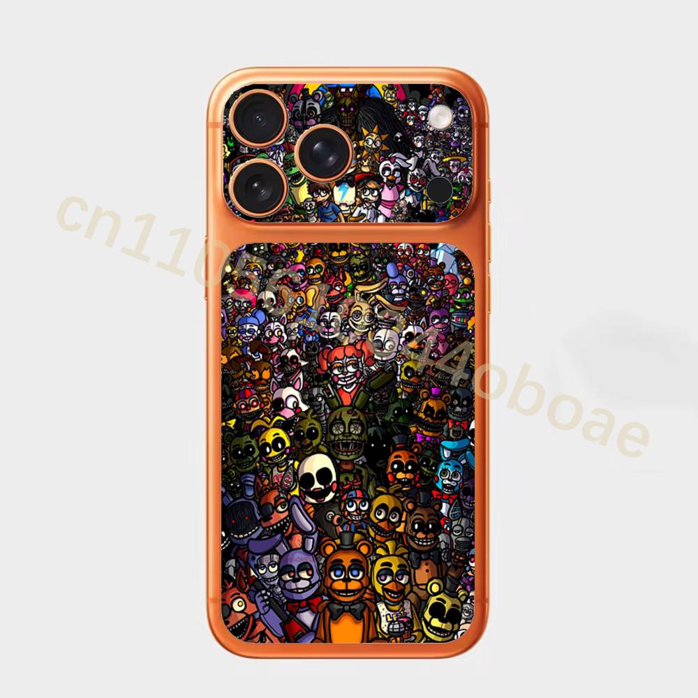 Five N-Night At F-Freddy For iPhone 17pro,17pro max Carmere and Back Cover Decal Wrap Skin Colorful Rear Protective Sticker Film iPhone17promax
Five N-Night At F-Freddy For iPhone 17pro,17pro max Carmere and Back Cover Decal Wrap Skin Colorful Rear Protective Sticker Film iPhone17promax
