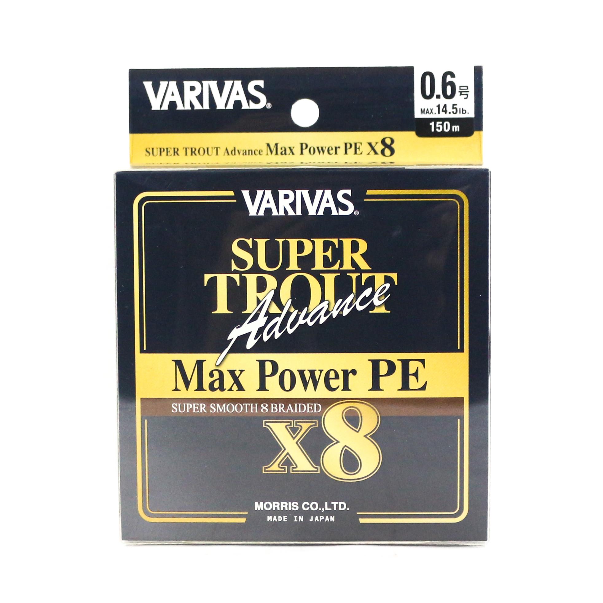 Линия Varivas PE Super Trout Advance Макс. мощность 150 м PE 0,6 Макс. 14,5 фунтов 7046
Линия Varivas PE Super Trout Advance Макс. мощность 150 м PE 0,6 Макс. 14,5 фунтов 7046
