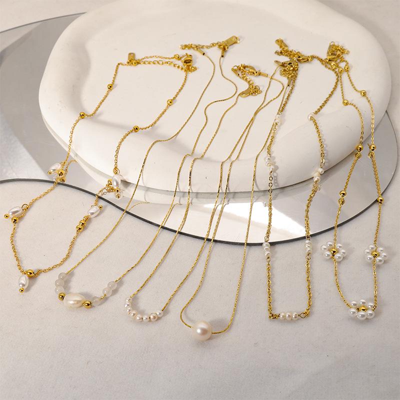 Freshwater Pearl Clavicle Necklace - High-End, Non-Fading Titanium Steel Jewelry for Women
Freshwater Pearl Clavicle Necklace - High-End, Non-Fading Titanium Steel Jewelry for Women