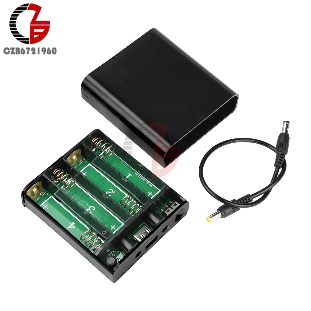 4-Cells 18650 Battery Box Welding-Free Kit Power Bank Case UPS Backup Power Supply Storage Shell 5V16V With Switch DC 5.5*2.1mm
4-Cells 18650 Battery Box Welding-Free Kit Power Bank Case UPS Backup Power Supply Storage Shell 5V16V With Switch DC 5.5*2.1mm