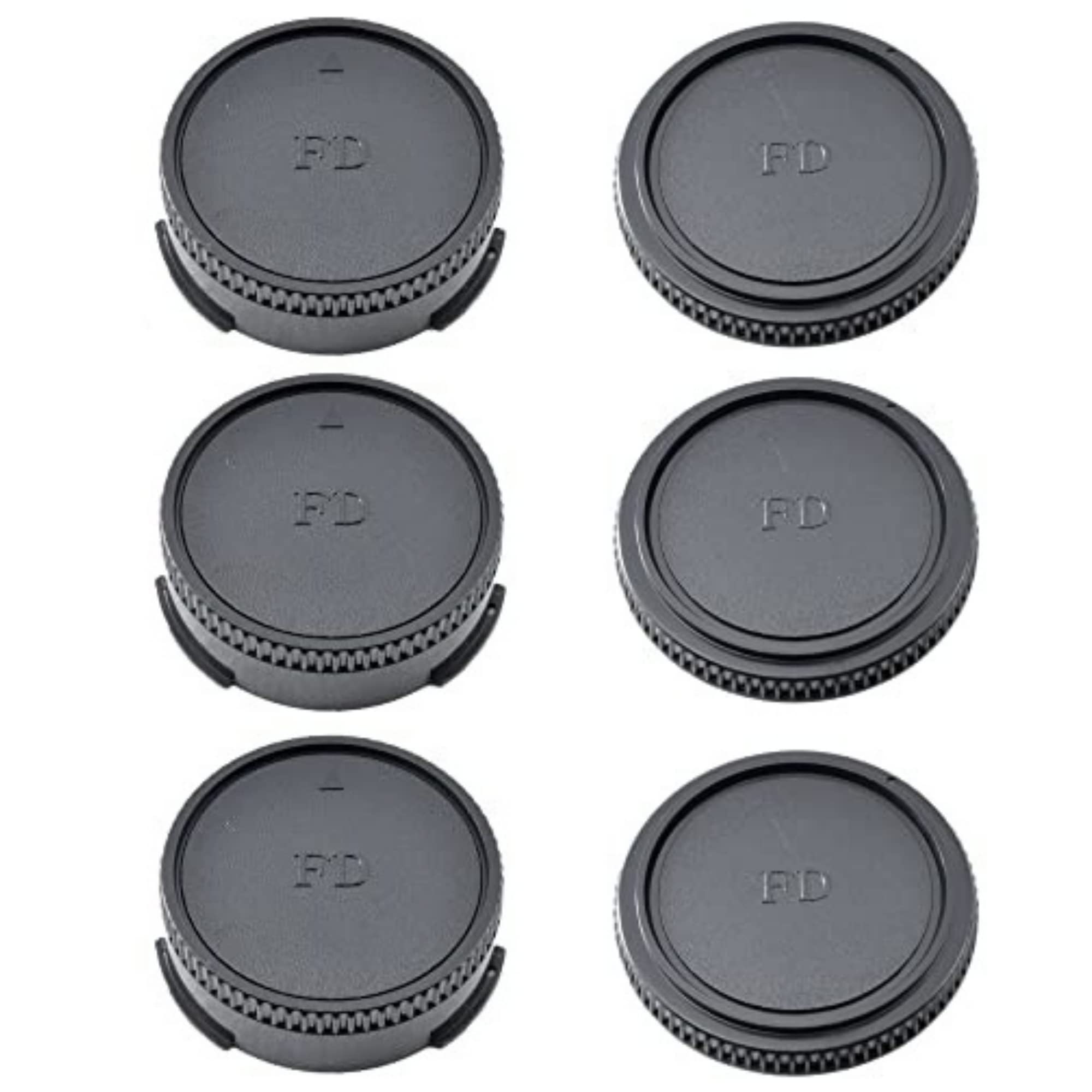 ATAK Canon FD Mount Compatible FD Lens Rear Caps FD Body Caps Total of 6 pieces with Canon FD Caps/FD (3 pieces) & (3 pieces) (Compatible Mount)
ATAK Canon FD Mount Compatible FD Lens Rear Caps FD Body Caps Total of 6 pieces with Canon FD Caps/FD (3 pieces) & (3 pieces) (Compatible Mount)