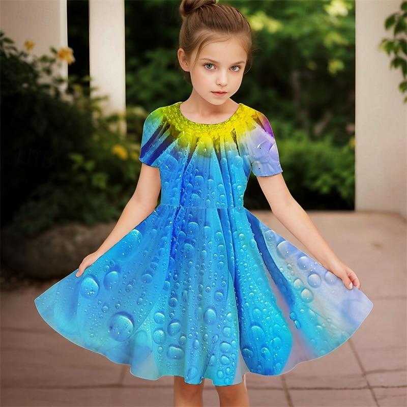 Easter Girls 3D Graphic Flower Dress Short Sleeve Summer Spring Vacation Daily Holiday Princess 110
Easter Girls 3D Graphic Flower Dress Short Sleeve Summer Spring Vacation Daily Holiday Princess 110