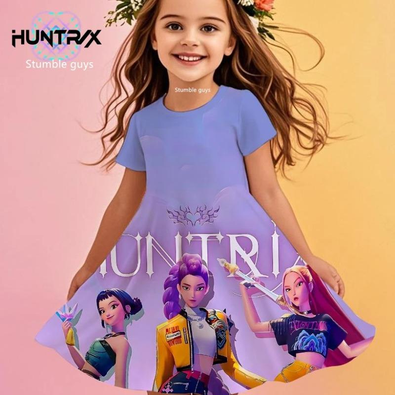 Girls Kids Kpop Demon Hunters Dress Summer Anime Cartoon Princess Beach Dress Casual Sleepwear 160
Girls Kids Kpop Demon Hunters Dress Summer Anime Cartoon Princess Beach Dress Casual Sleepwear 160