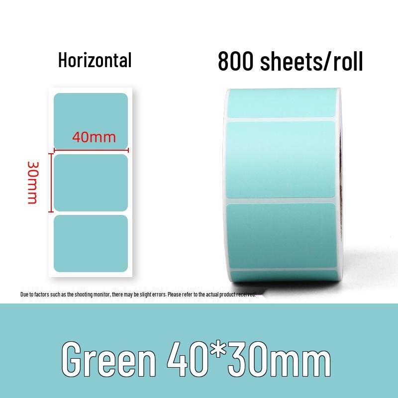 Multi-Color Waterproof Thermal Label Stickers for Milk Tea Shops (40x30mm, 60x40mm) - Yellow, Red, Blue, Self-Adhesive 60x40mm - 500 sheets
Multi-Color Waterproof Thermal Label Stickers for Milk Tea Shops (40x30mm, 60x40mm) - Yellow, Red, Blue, Self-Adhesive 60x40mm - 500 sheets