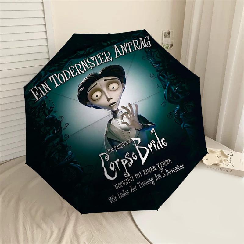 1pc Corpse Bride Automatic Open/Close Umbrella Compact Folding Umbrella with 8-Rib Shaft lightweight esign, for Women/Men1138A
1pc Corpse Bride Automatic Open/Close Umbrella Compact Folding Umbrella with 8-Rib Shaft lightweight esign, for Women/Men1138A